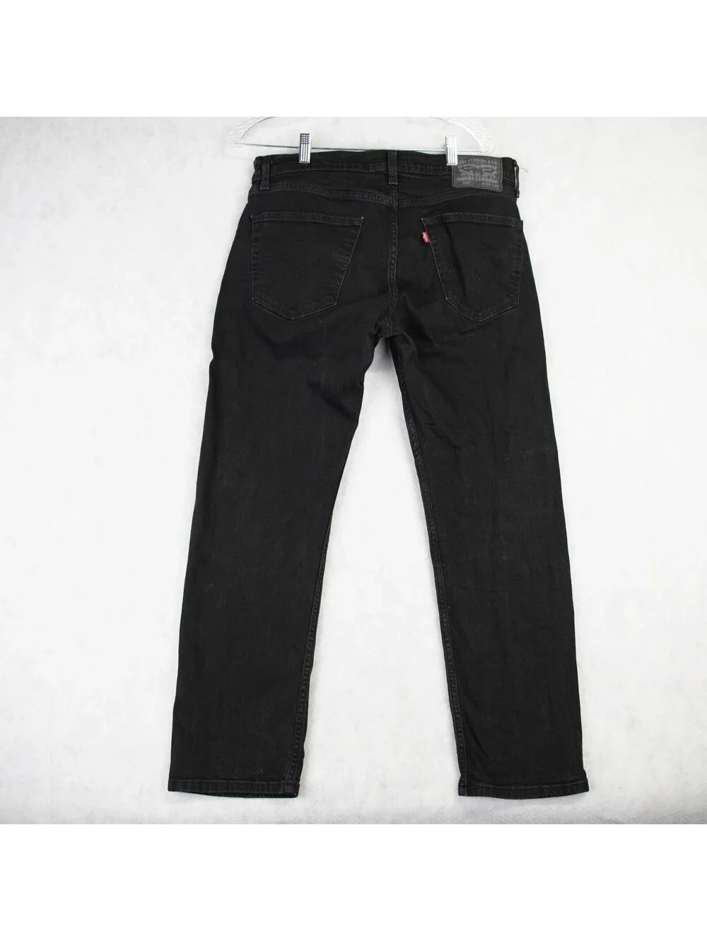 Levi's 505 Regular Fit Straight Jeans Men's Size 33x28(Tag 33x30) Black Cotton